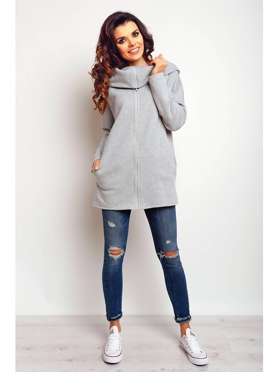 Infinite You Infinite You Felpa M088 Grigio Basic Fit