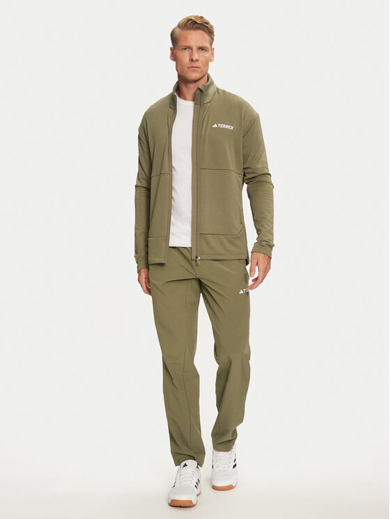 adidas adidas Technikai pulóver Terrex Multi Light IQ3742 Zöld Slim Fit