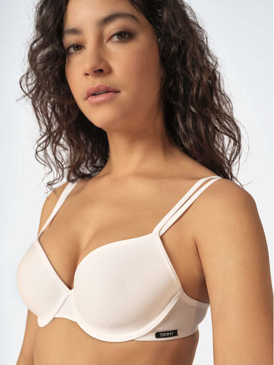 Skiny Skiny Biustonosz z fiszbiną 82415 Biały