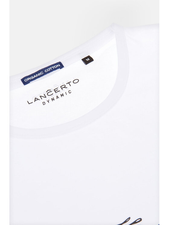 Lancerto Lancerto T-Shirt Alfred TS073221000032 Biały Regular Fit