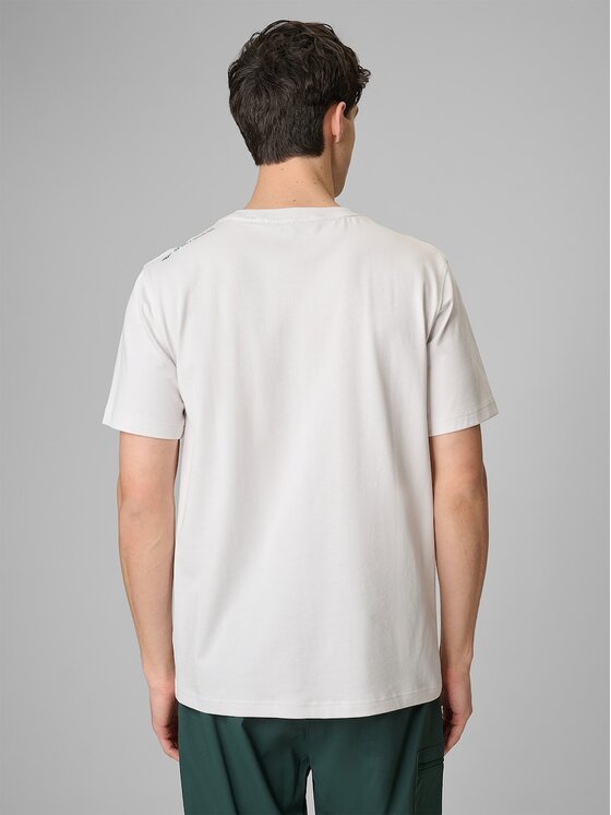 4F 4F T-Shirt 4FRSS26TTSHM3814-11S Λευκό Regular Fit