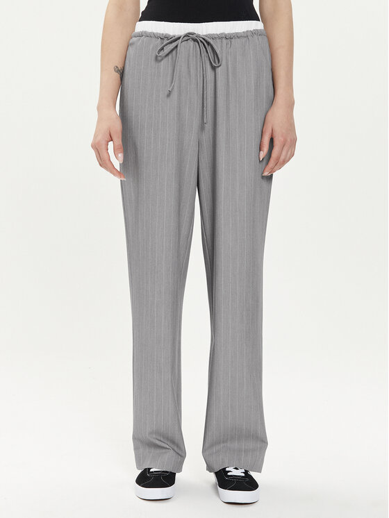 ONLY ONLY Hlače Tille 15339242 Siva Straight Fit