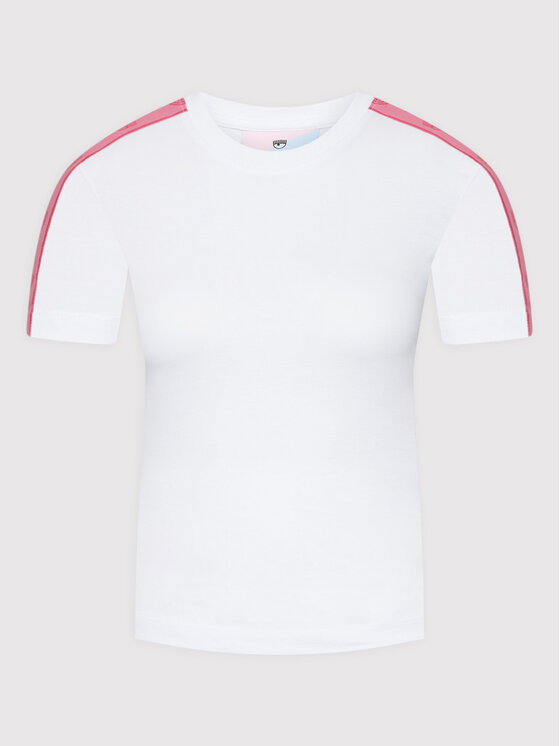 Chiara Ferragni Chiara Ferragni T-Shirt 72CBHT20 Biały Regular Fit