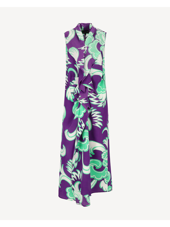 Castellani Castellani Sukienka codzienna Sorella Fioletowy Regular Fit