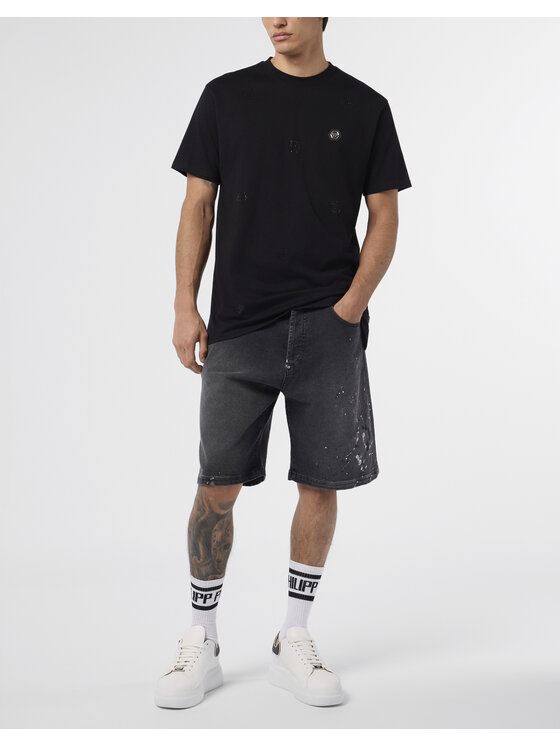 PHILIPP PLEIN PHILIPP PLEIN T-Shirt 28968 Czarny Regular Fit
