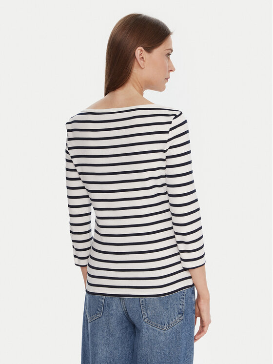 Tommy Hilfiger Tommy Hilfiger Bluzka WW0WW40589 Biały Regular Fit