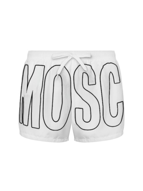 MOSCHINO Costume da bagno costume - Moschino - light logo Bianco Regular Fit