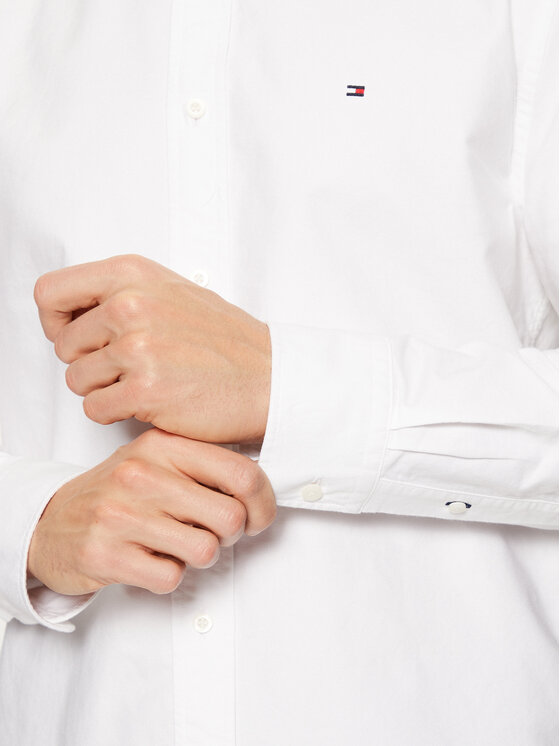 Tommy Hilfiger Tommy Hilfiger Сорочка Solid Heritage MW0MW35774 Білий Regular Fit
