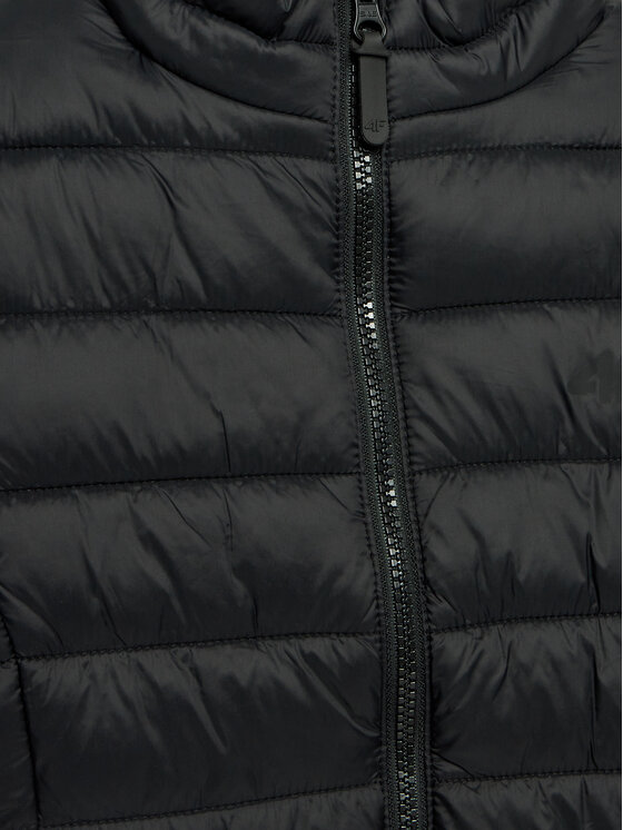 4F 4F Μπουφάν μεταβατικό 4FJWSS24TDJAF342 Μαύρο Regular Fit
