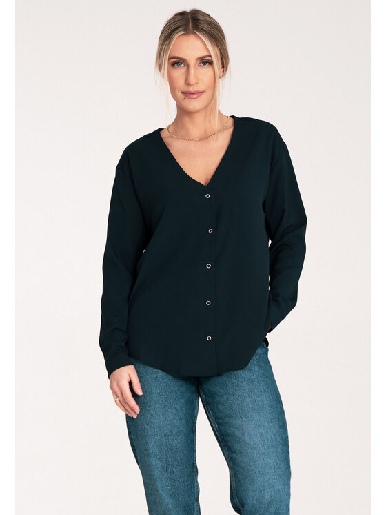 FIGL FIGL Koszula M1070 Granatowy Regular Fit
