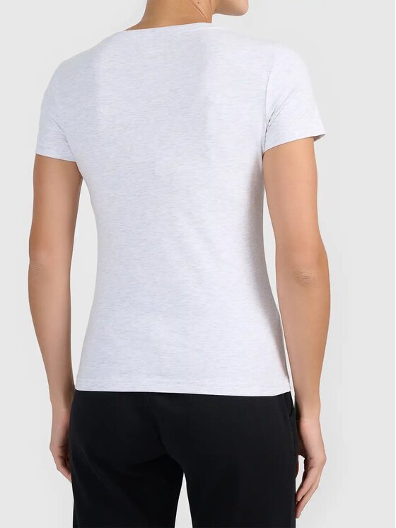 4F 4F T-shirt 4FWMM00TTSHF3307-27M Grigio Authentic Slim Fit