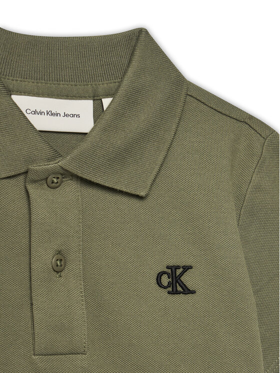 Calvin Klein Jeans Calvin Klein Jeans Polo majica Essential IB0IB02486 M Zelena Regular Fit