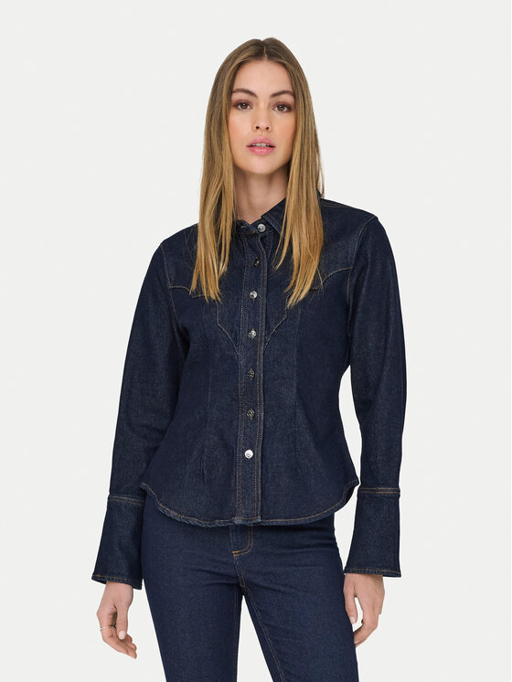 ONLY cămașă de blugi Perla 15359156 Bleumarin Slim Fit