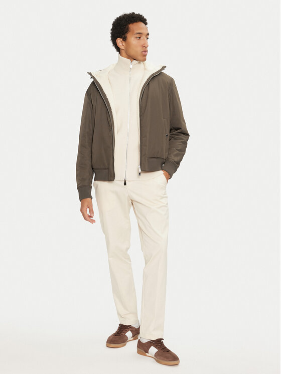 BOSS Boss Prijelazna jakna 50524669 Zelena Regular Fit