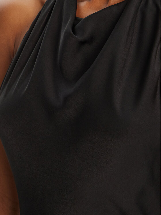 Bardot Bardot Sukienka wieczorowa Similina Halter Maxi 59919DB Czarny Regular Fit
