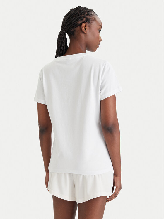 Guess Guess Tricou E6GI00 I3Z14 Alb Regular Fit