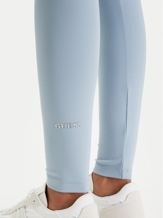 Guess Guess Legginsy V6RB11 KD952 Niebieski Slim Fit
