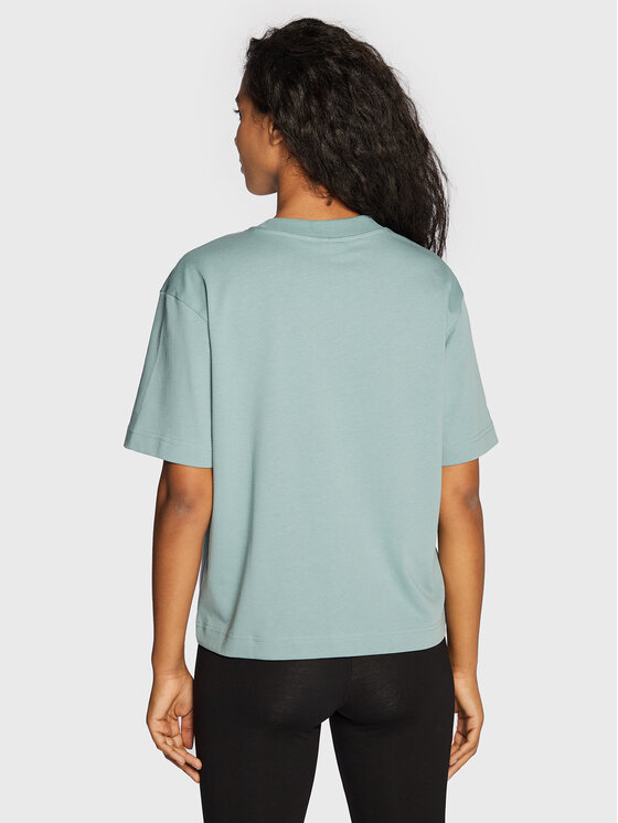 Gina Tricot Gina Tricot T-Shirt Basic 10469 Niebieski Regular Fit