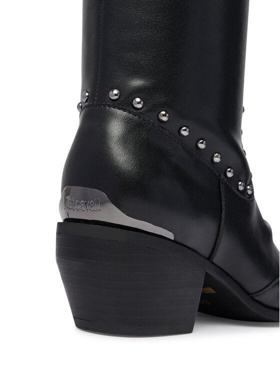 Just Cavalli Just Cavalli Καουμπόικες Μπότες & Μποτάκια 81RA3S57 ZPC31 Μαύρο