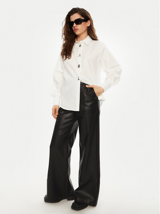 KARL LAGERFELD KARL LAGERFELD Πουκάμισο A1W11026 Λευκό Regular Fit