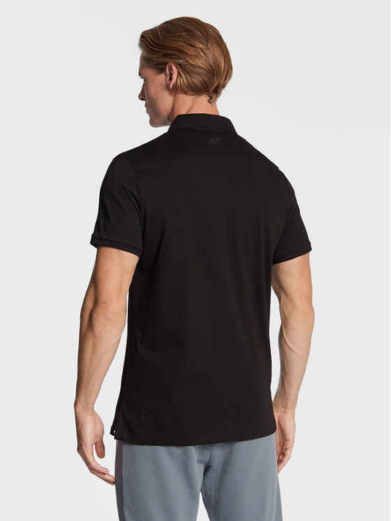 4F 4F Polo H4Z22-TSM355 Czarny Regular Fit