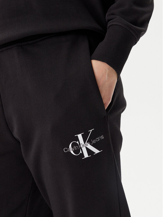 Calvin Klein Jeans Calvin Klein Jeans Μπλούζα Monologo J20J225358 Μαύρο Regular Fit