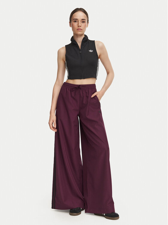 adidas adidas Spodnie dresowe Firebird Adilenium Track Pant KT0020 Bordowy Relaxed Fit