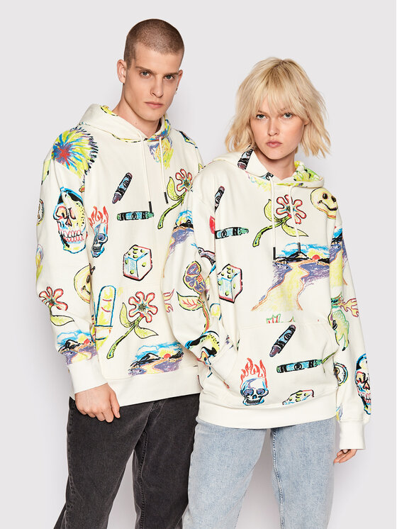 Market Market Sweatshirt Unisex SMILEY Market Coloring Book 397000382 Beige Relaxed Fit