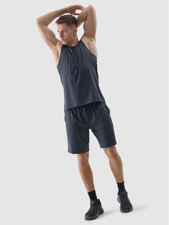 4F 4F Športové kraťasy 4FWSS24TFSHM383-32S Tmavomodrá Regular Fit