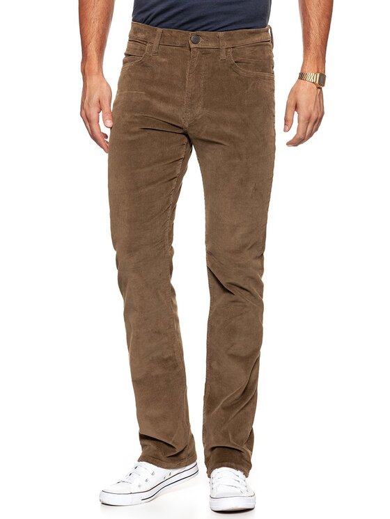 Wrangler Wrangler Pantaloni di tessuto ARIZONA Marrone Straight Fit