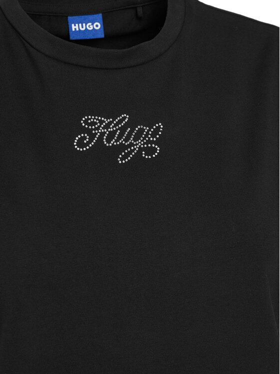 HUGO HUGO Hétköznapi ruha 50537240 Fekete Slim Fit