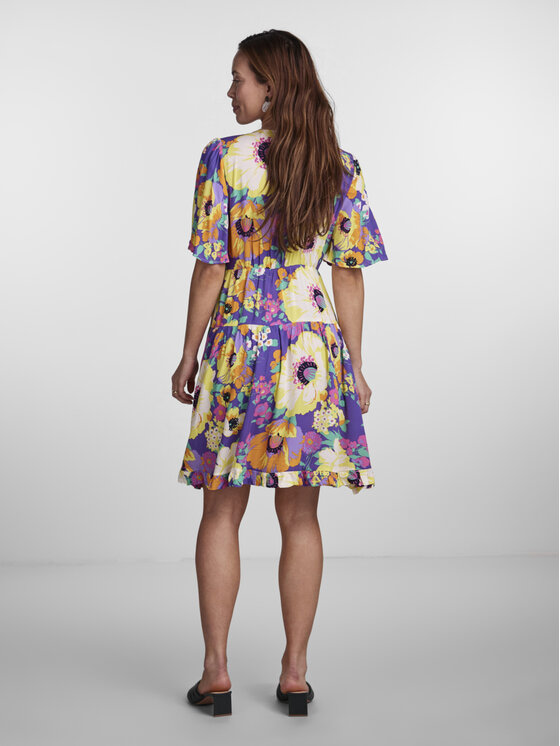 YAS YAS Vestito da giorno 26030172 Viola Regular Fit