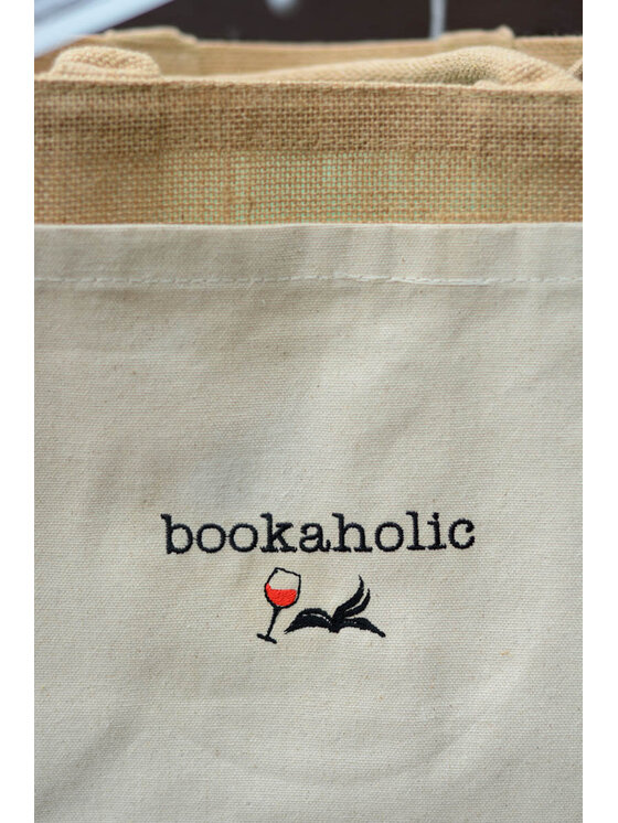 White Rvbbit White Rvbbit Torebka jutowa "bookaholic" Beżowy