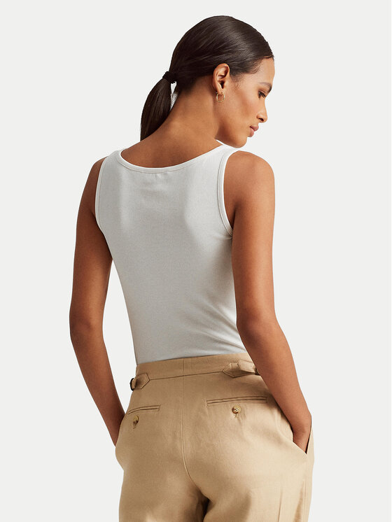 LAUREN RALPH LAUREN LAUREN RALPH LAUREN топ 200704777004 Бял Slim Fit