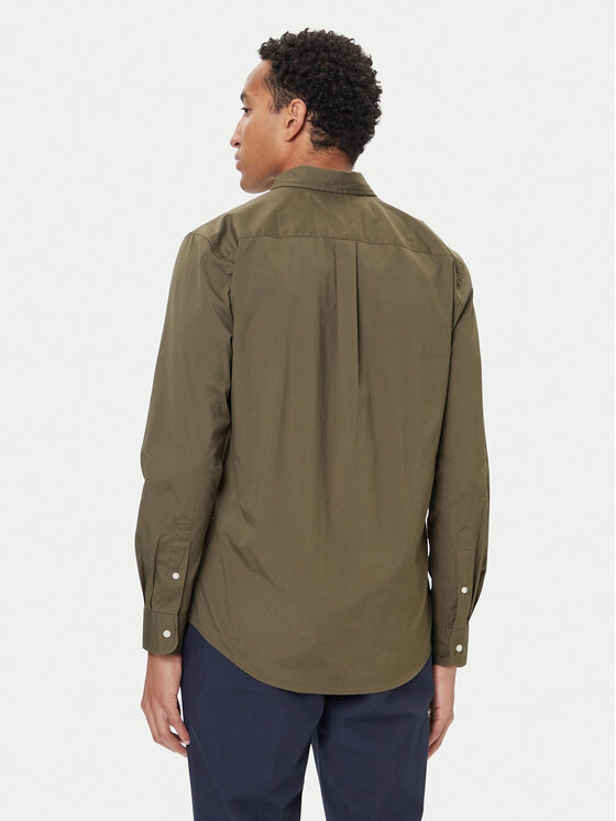 Tommy Hilfiger Tommy Hilfiger Srajca MW0MW37550 Khaki Regular Fit