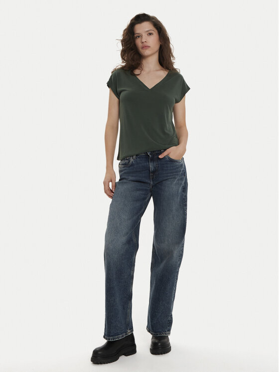 ONLY ONLY Tričko Free 15287041 Zelená Regular Fit