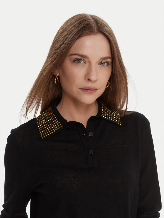 Lola Casademunt by Maite Lola Casademunt by Maite Džemperis MF2511006 Melns Regular Fit