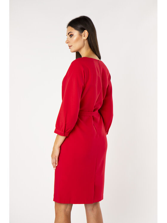QUIOSQUE QUIOSQUE Sukienka codzienna ROSE DRESS Czerwony Regular Fit