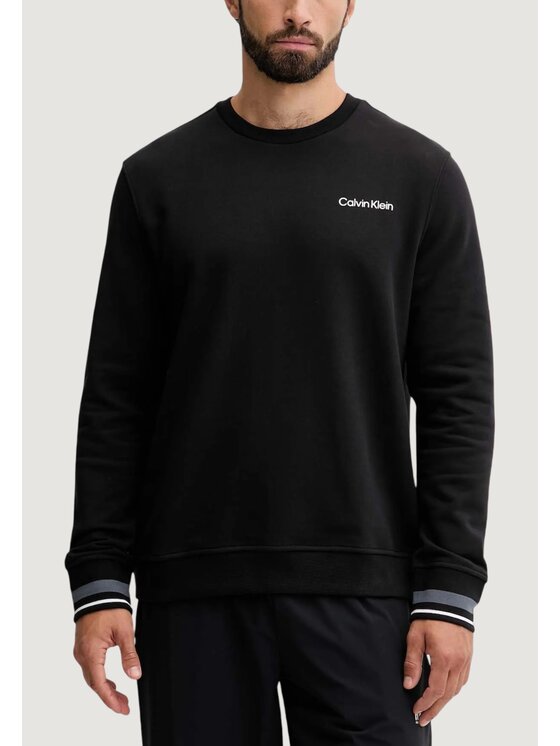 Calvin Klein Calvin Klein Felpa SWEAT TOP PULLOVER Nero Over Fit