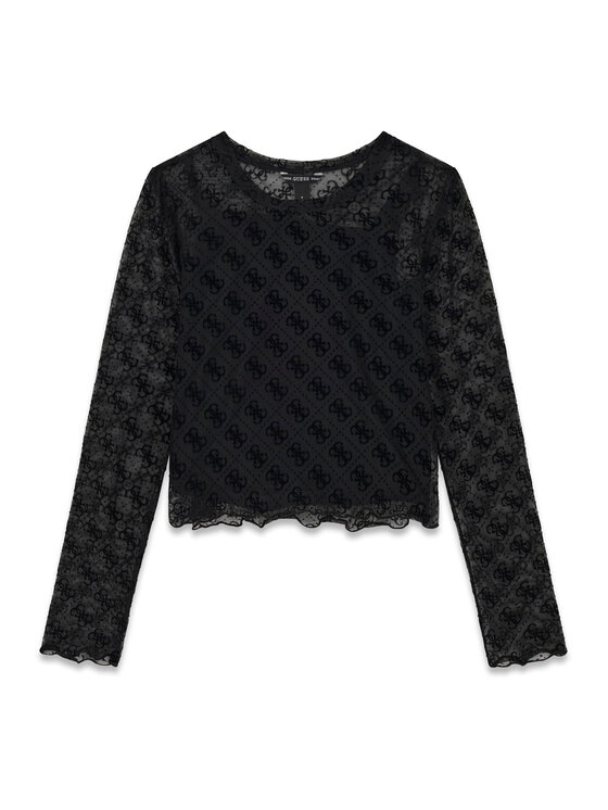 Guess Bluză J6YP02 K3743 Negru Regular Fit