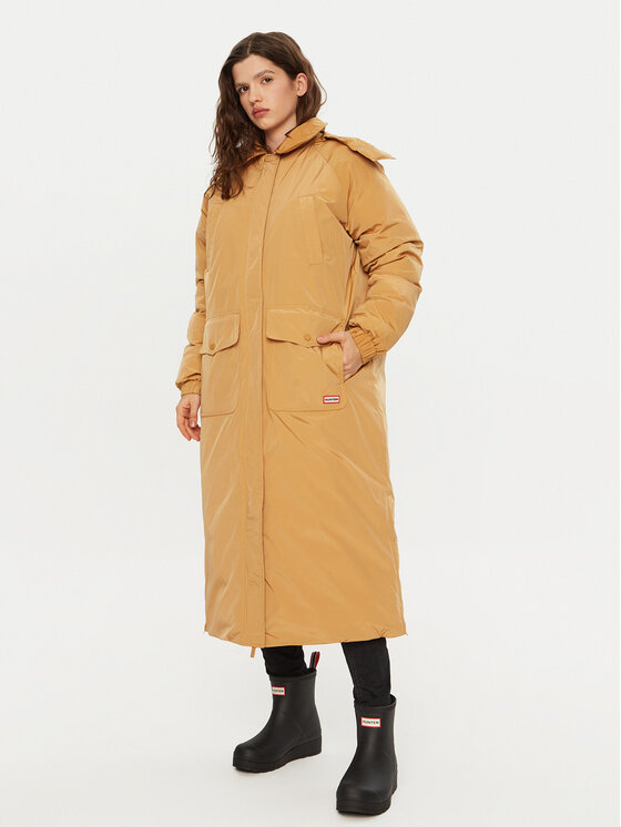 Hunter Hunter Kabát pro přechodné období HARW0014242 Hnědá Regular Fit