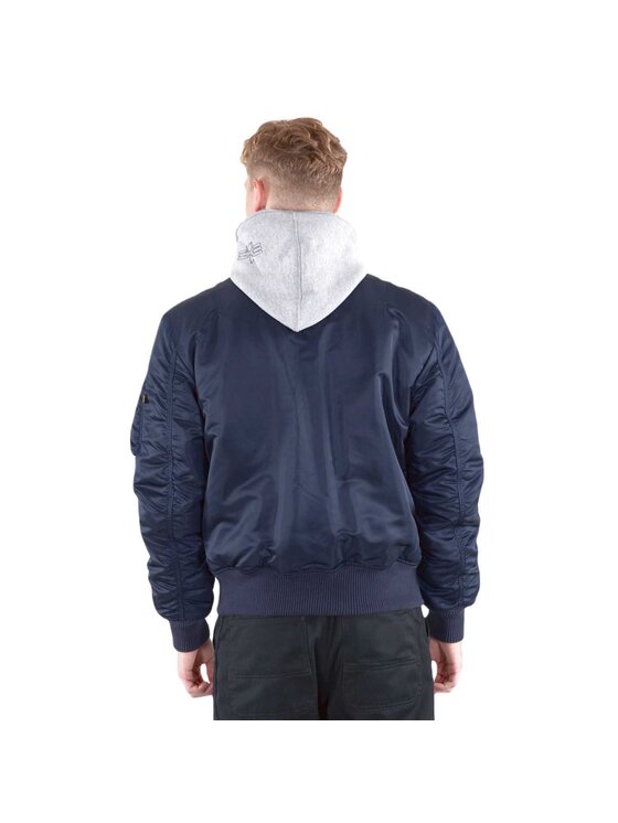 Alpha Industries Alpha Industries Kurtka bomber AI.183110-07-L Granatowy Regular Fit