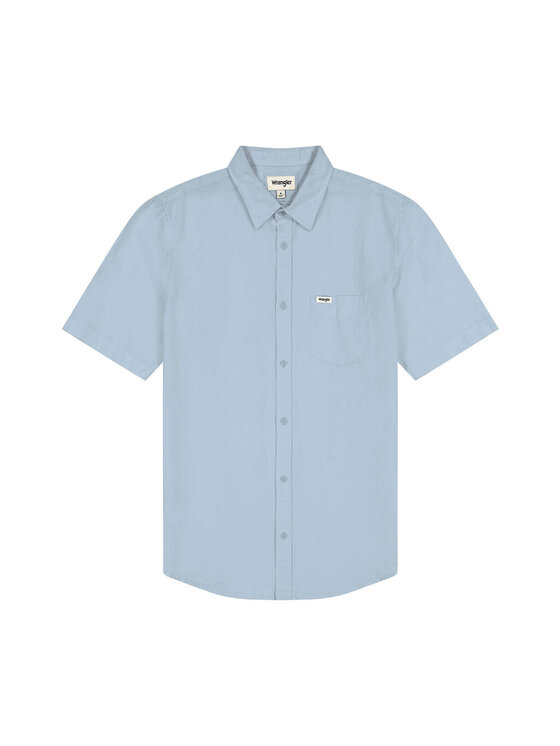 Wrangler Wrangler Camicia 112352188 Celeste Regular Fit