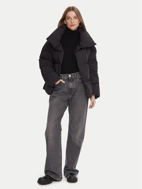Blauer Blauer Žieminė striukė 25WBLDC03166 Juoda Regular Fit