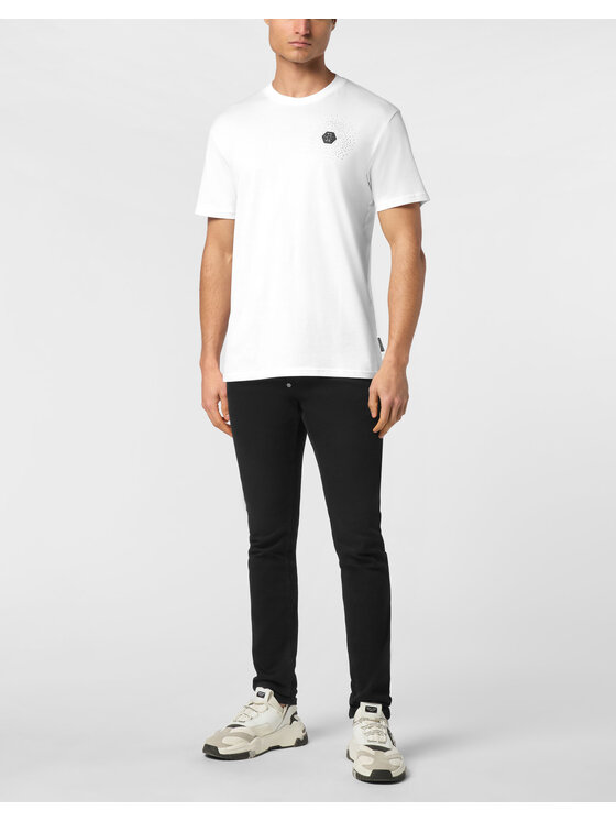 PHILIPP PLEIN PHILIPP PLEIN T-Shirt 24665 Biały Regular Fit