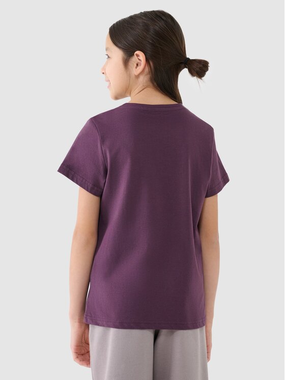 4F 4F T-Shirt 4FJRSS25TTSHF2585-50S Fialová Regular Fit