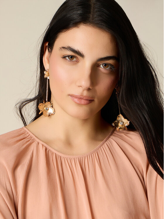 Oltre Oltre Bluzka 2089J000869N007 Różowy Regular Fit