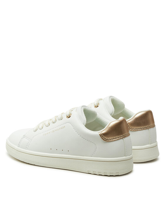 Tommy Hilfiger Tommy Hilfiger Sneakersy Low Cut Lace-Up Sneaker T3A9-33736-1355 M Biały