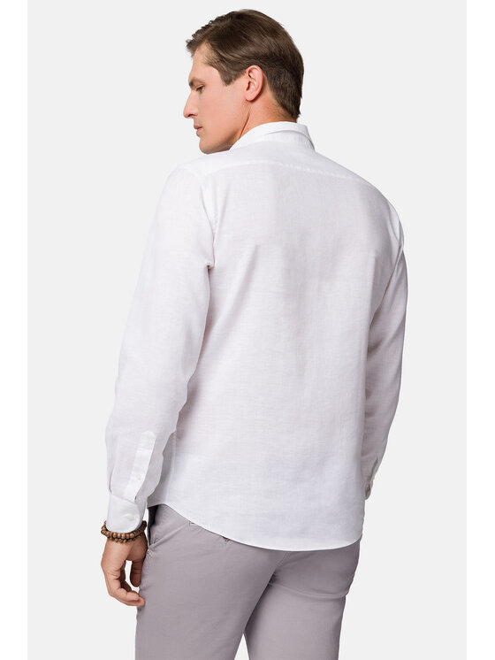 Lancerto Lancerto Koszula Taya KO073123000019 Biały Slim Fit