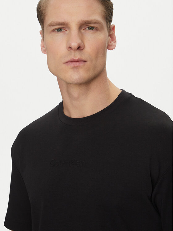 Calvin Klein Calvin Klein Marškinėliai K10K114167 Juoda Slim Fit